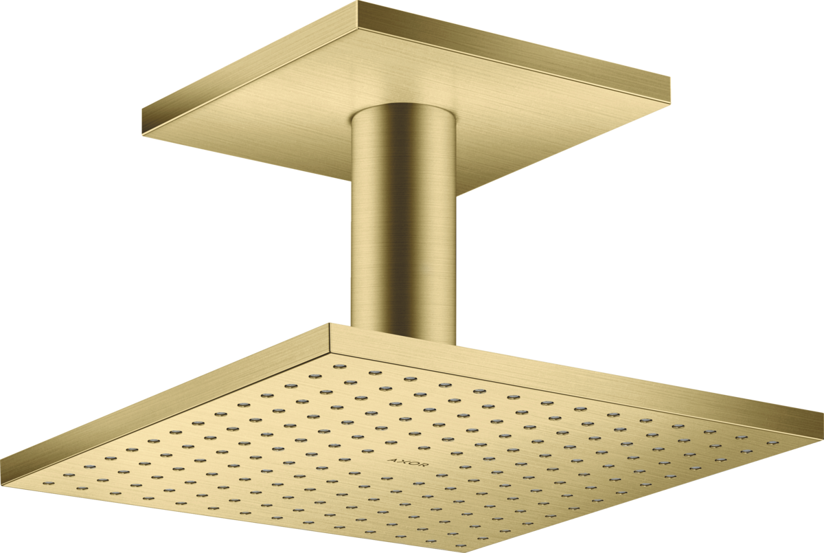 HANSGROHE Sprchová hlavice AXOR ShowerSolutions 250/250 1jet s připojením ke stropu #35308950 - Brushed Brass