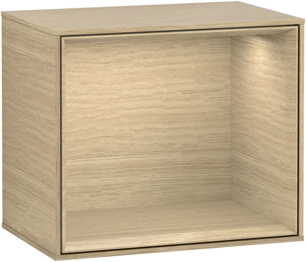 VILLEROY BOCH Policový modul Finion, s osvětlením, 418 x 356 x 270 mm, dubová dýha / dubová dýha #F580PCPC