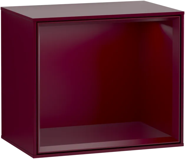VILLEROY BOCH Policový modul Finion, s osvětlením, 418 x 356 x 270 mm, Pivoňka matný lak / Pivoňka matný lak #F580HBHB