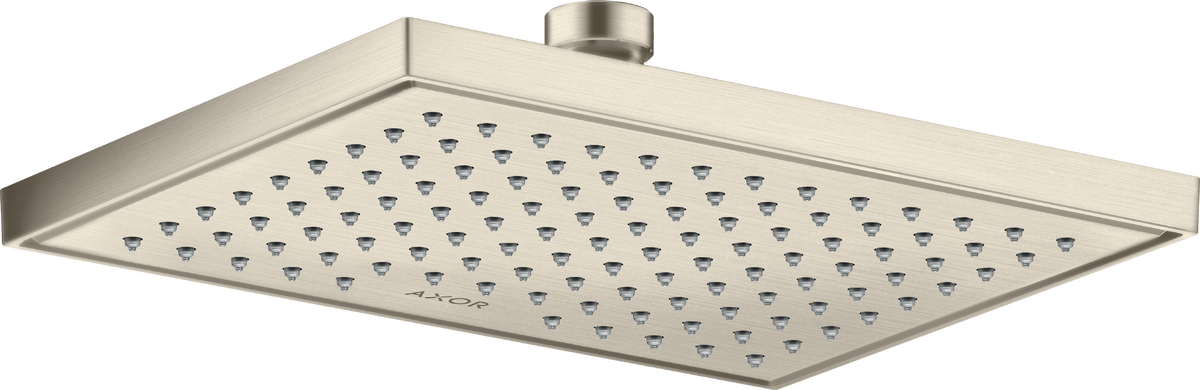 HANSGROHE Sprchová hlavice AXOR ShowerSolutions 245/185 1jet EcoSmart+ #35387820 - kartáčovaný nikl