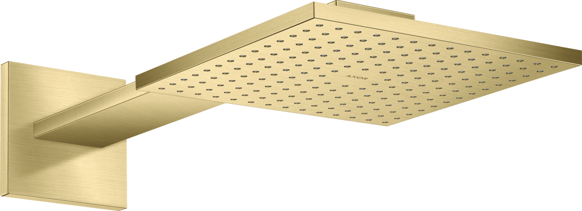 HANSGROHE AXOR ShowerSolutions horní sprcha 250/250 1jet se sprchovým ramenem #35306950 - kartáčovaná mosaz
