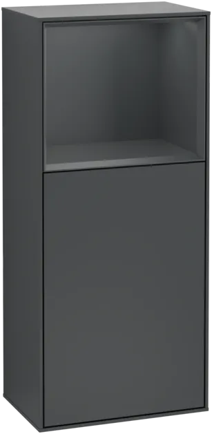 VILLEROY BOCH Boční skříňka Finion, s osvětlením, 1 dveře, 418 x 936 x 270 mm, Midnight Blue Matt Lacquer / Midnight Blue Matt Lacquer #F510HGHG