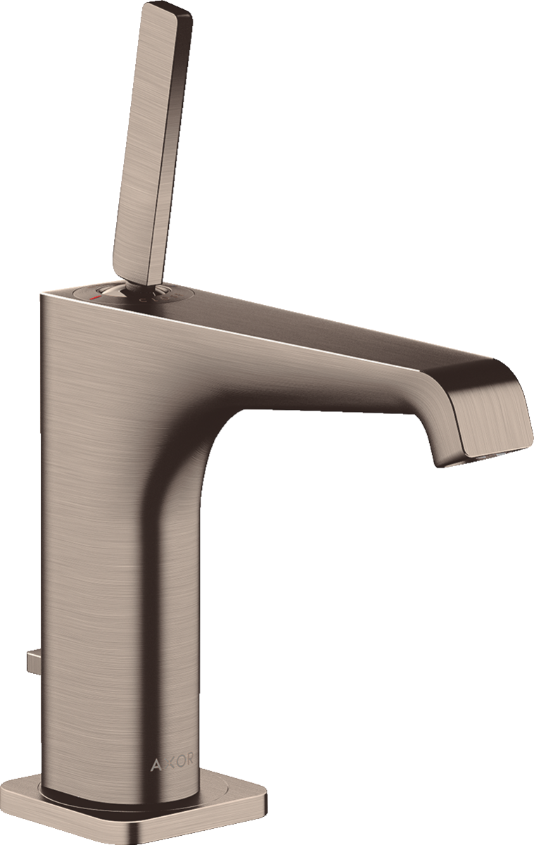 HANSGROHE Jednopáková umyvadlová baterie AXOR Citterio E 130 s vytahovací rukojetí a výsuvným odpadem #36100820 - kartáčovaný nikl