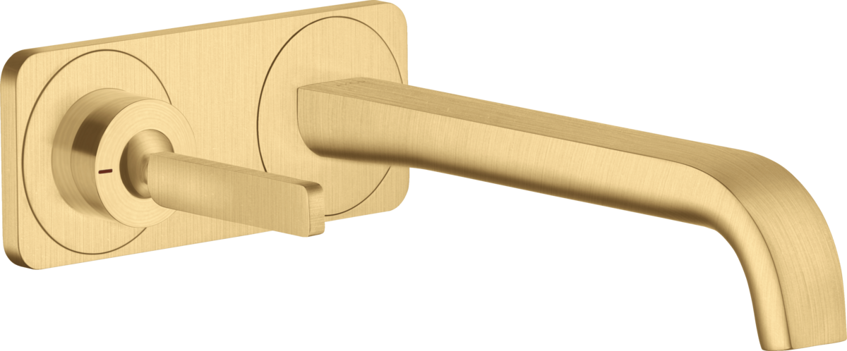HANSGROHE AXOR Citterio E umyvadlová baterie nástěnná, výtok 232mm #36114250 - Brushed Gold Optic