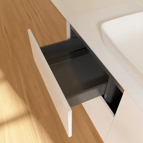 VILLEROY BOCH Toaletní skříňka Finion, 4 výsuvy, 1200 x 603 x 501 mm, bílý matný lak / sklo bílé matné #F79100MT, obrázek 7