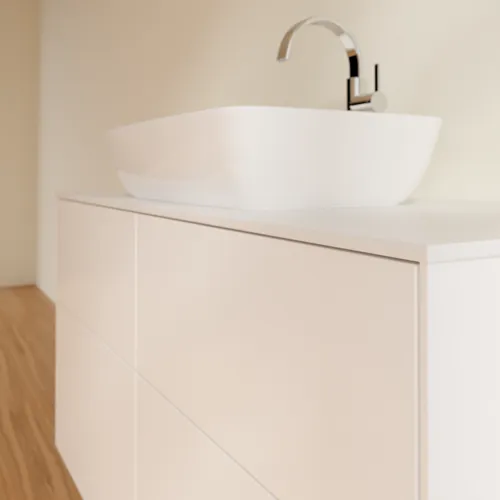 VILLEROY BOCH Toaletní skříňka Finion, 4 výsuvy, 1200 x 603 x 501 mm, bílý matný lak / sklo bílé matné #F79100MT, obrázek 5