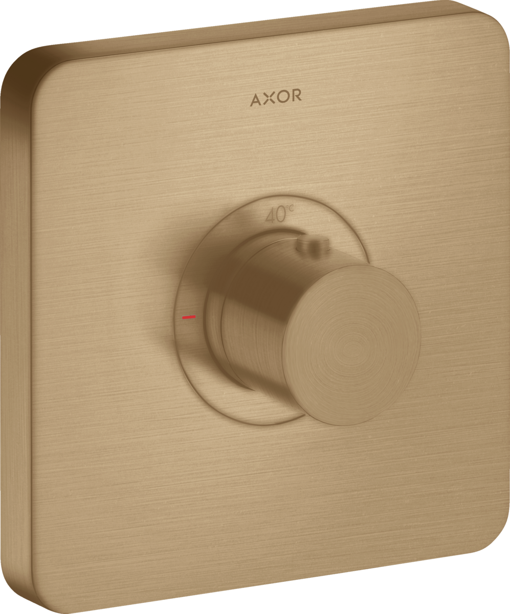 HANSGROHE Termostat AXOR ShowerSelect HighFlow skrytý softsquare #36711140 - Brushed Bronze