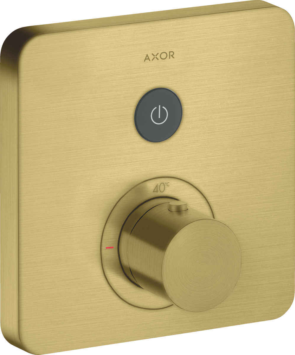 HANSGROHE AXOR ShowerSelect Termostat skrytý softsquare 1 spotřebitel #36705950 - kartáčovaná mosaz