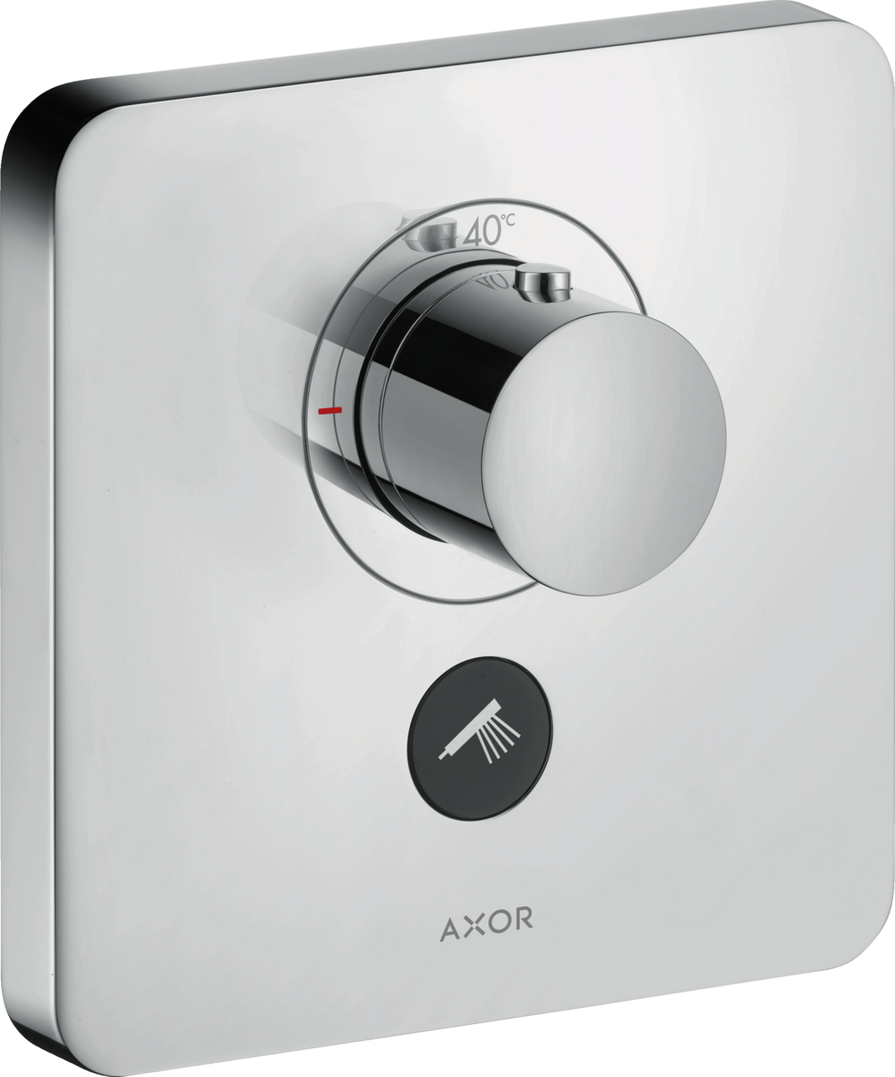 HANSGROHE AXOR ShowerSelect Termostat HighFlow skrytý softsquare pro 1 spotřebič a další zásuvku #36706000 - Chrome