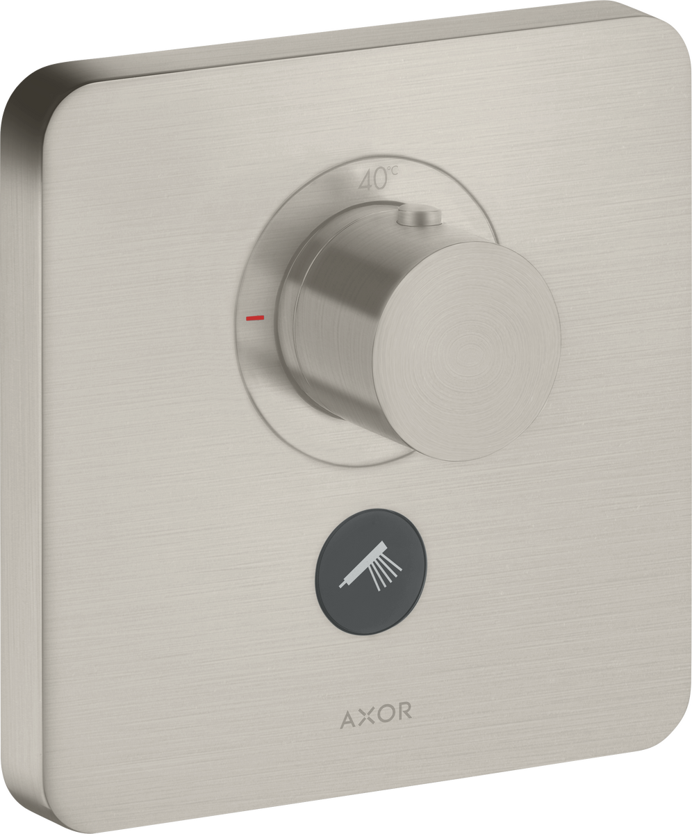 HANSGROHE AXOR ShowerSelect Termostat HighFlow skrytý softsquare pro 1 spotřebič a další zásuvku #36706800 - nerezová ocel Optic