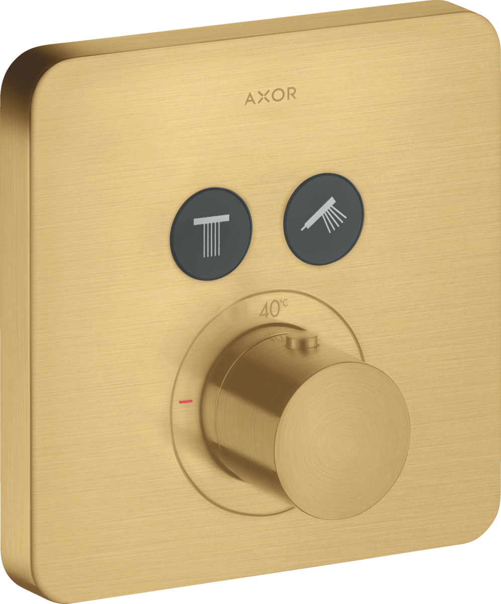 HANSGROHE AXOR ShowerSolutions termostat pod omítku softsquare pro 2 spotřebiče #36707250