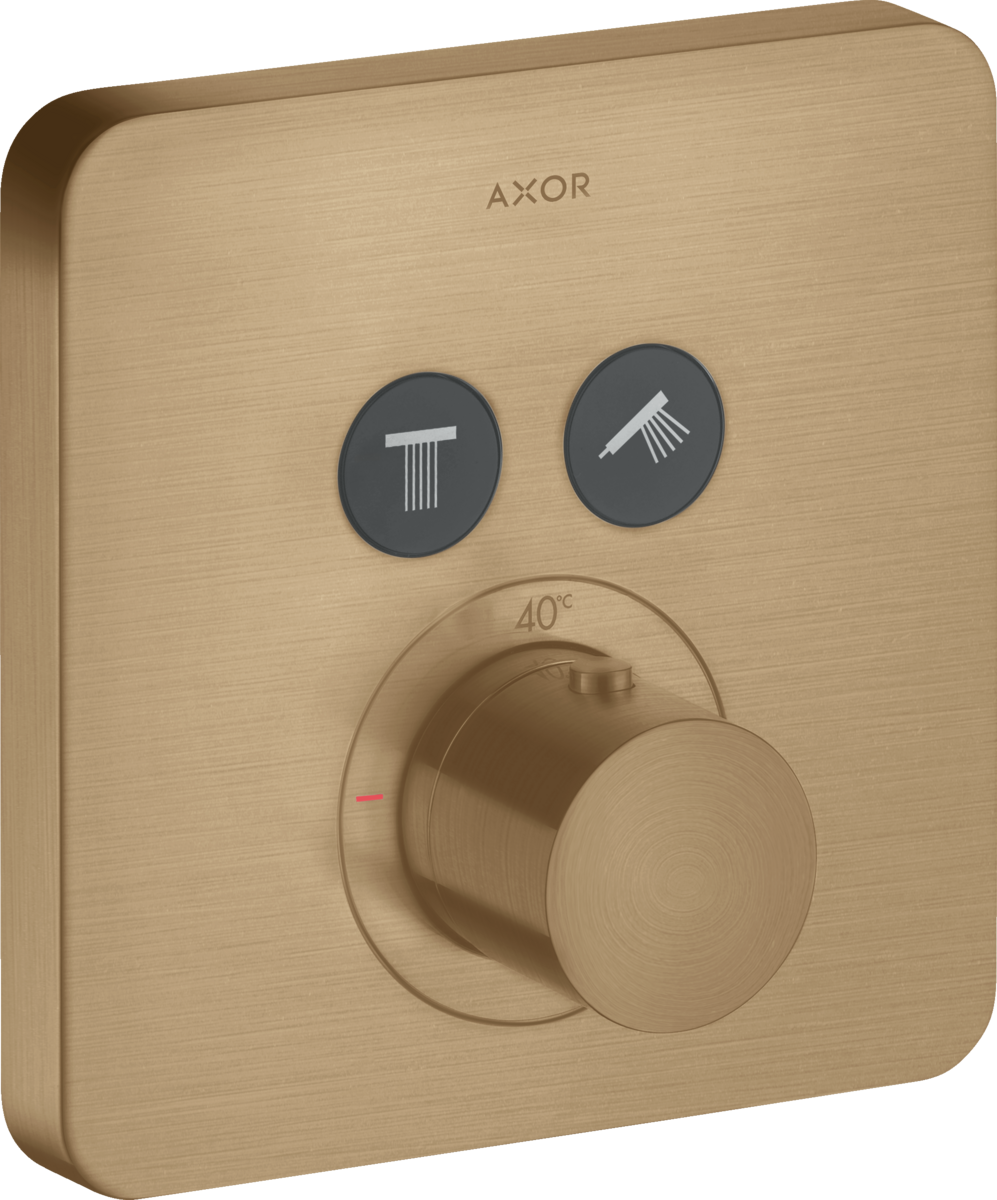 HANSGROHE AXOR ShowerSolutions termostat pod omítku softsquare pro 2 spotřebiče #36707140