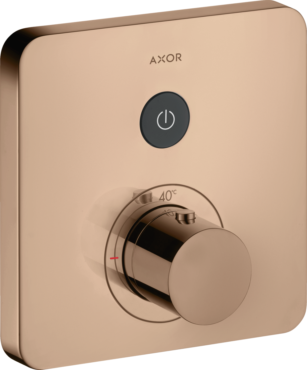 HANSGROHE AXOR ShowerSelect termostat skrytý softsquare, 1 funkce #36705300 - leštěná červená zlatá