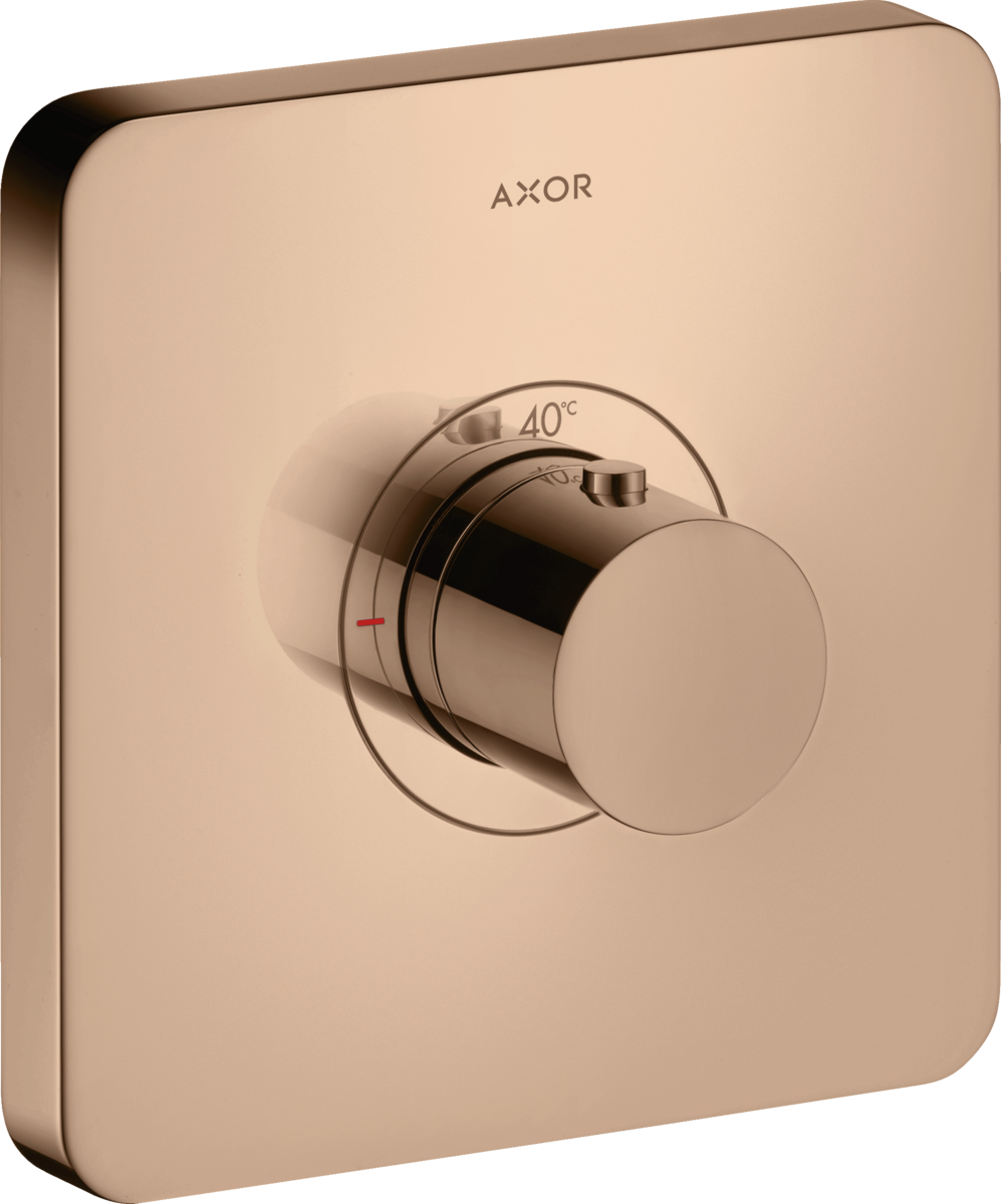 HANSGROHE AXOR ShowerSelect Termostat HighFlow skrytý softsquare #36711300 - Leštěné červené zlato