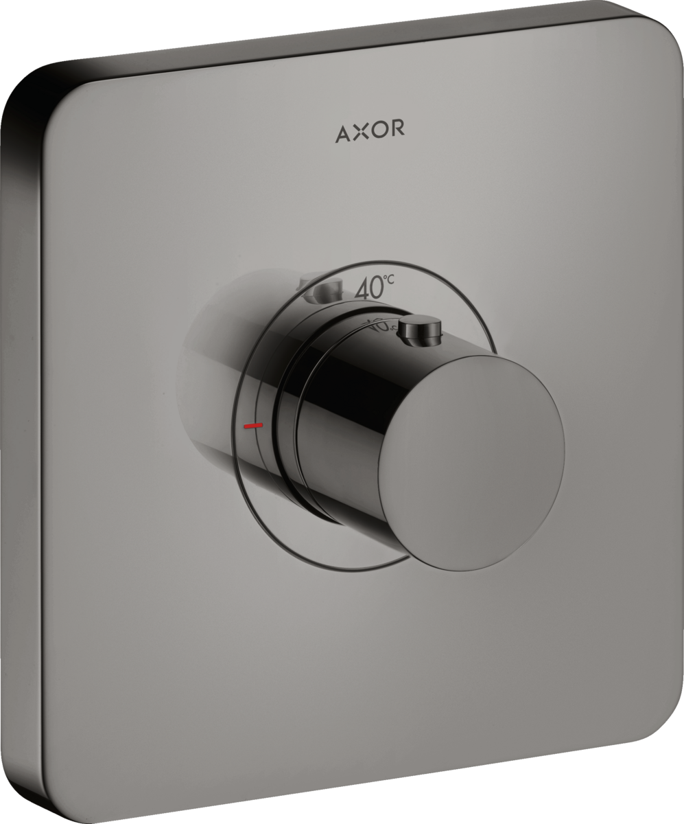 HANSGROHE AXOR ShowerSelect Termostat HighFlow skrytý softsquare #36711330 - Leštěný černý chrom