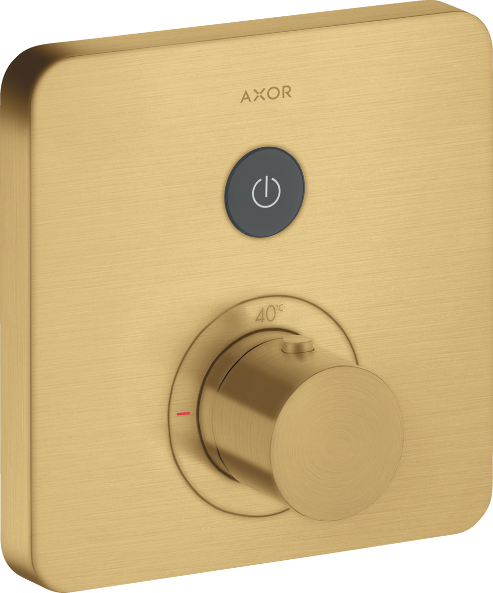 HANSGROHE AXOR ShowerSelect Termostat skrytý softsquare 1 spotřebitel #36705250 - Brushed Gold Optic