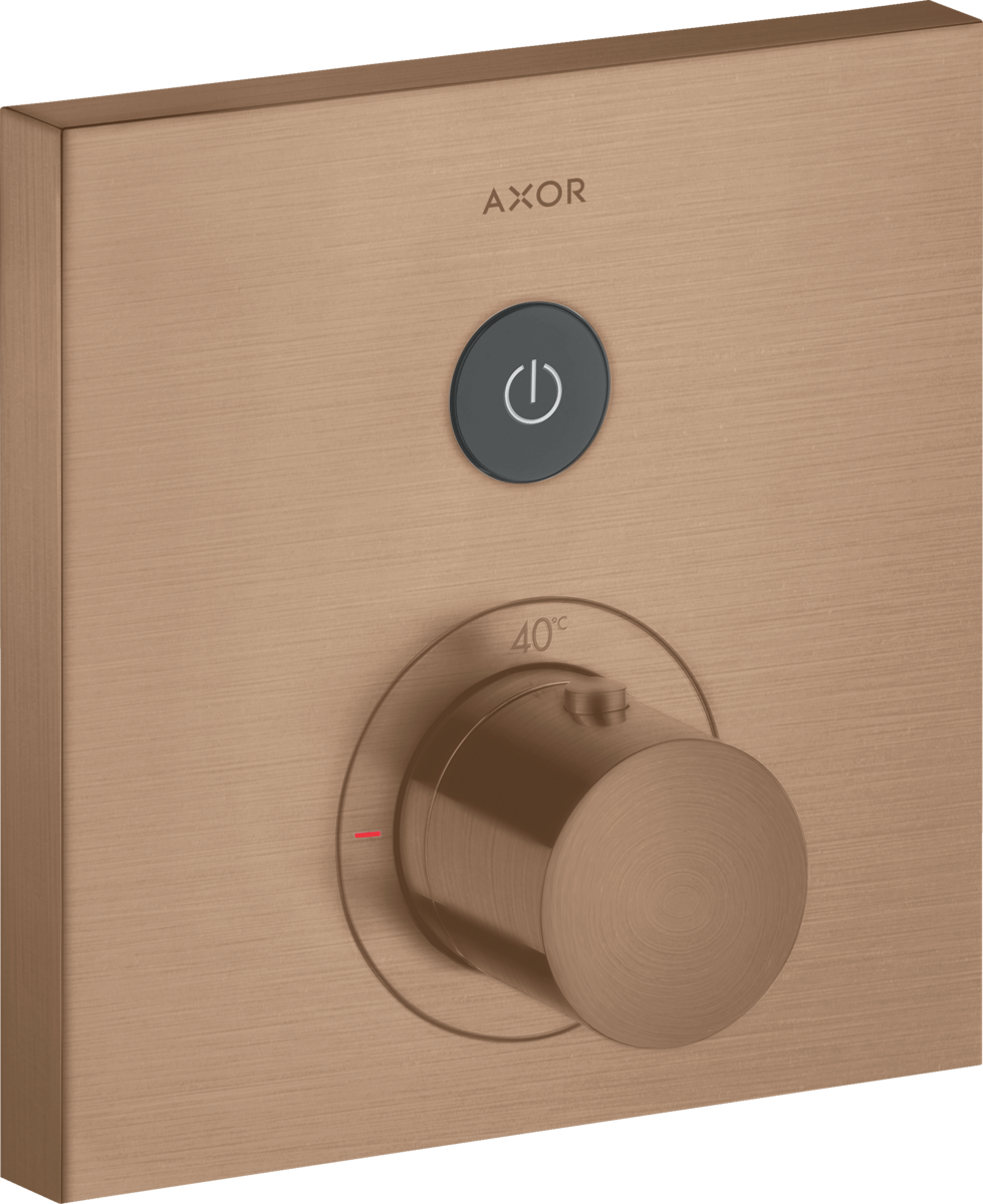 HANSGROHE AXOR ShowerSelect termostat skrytý úhlový pro 1 spotřebič #36714310 - Brushed Red Gold