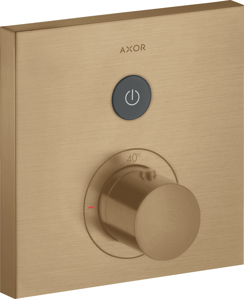HANSGROHE AXOR ShowerSelect termostat skrytý úhlový pro 1 spotřebič #36714140 - kartáčovaný bronz