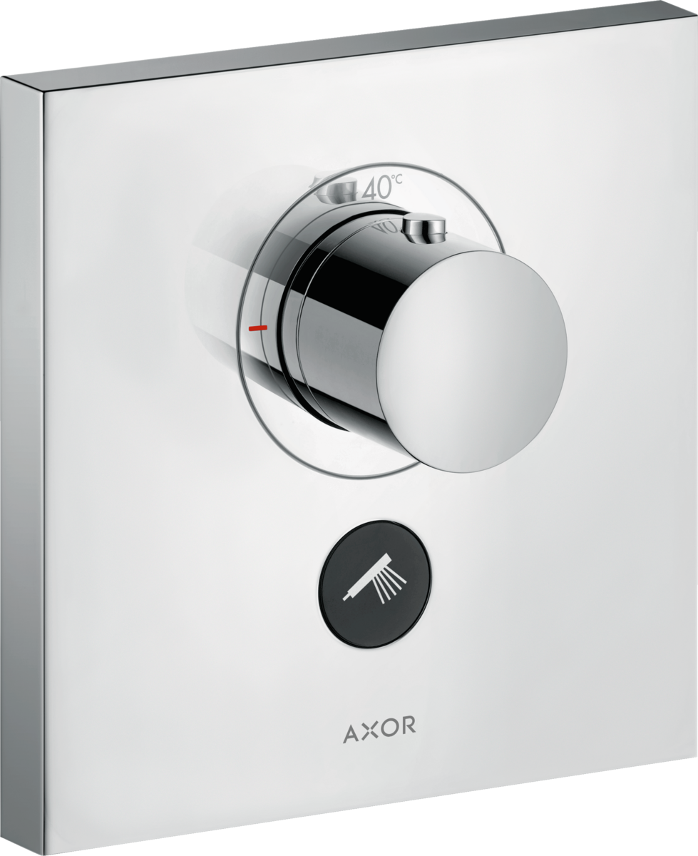 HANSGROHE AXOR ShowerSelect Termostat HighFlow s podomítkovou instalací, hranatá verze, pro 1 spotřebič a další výtok #36716000 - chrom