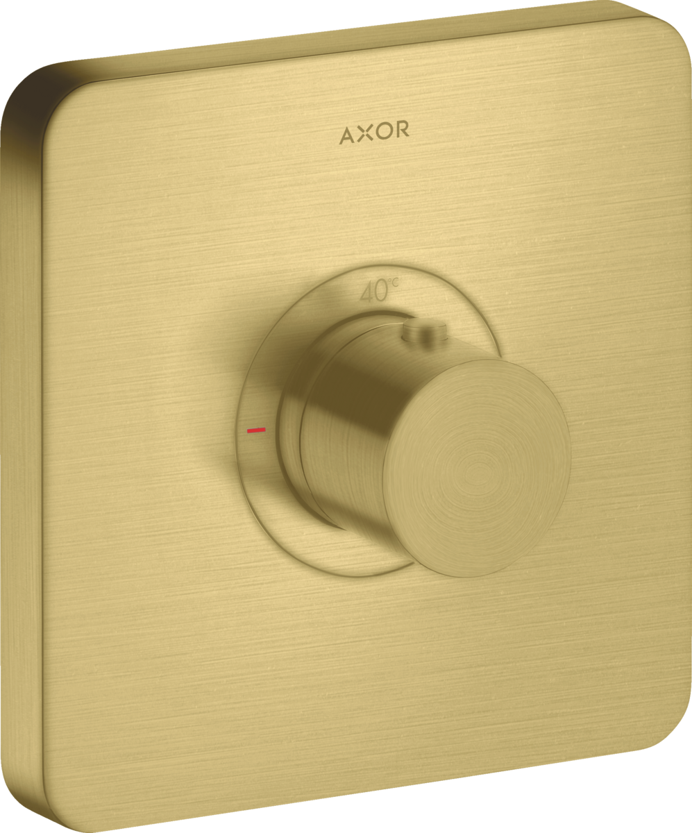 HANSGROHE AXOR ShowerSelect Termostat HighFlow skrytý softsquare #36711950 - Brushed Brass