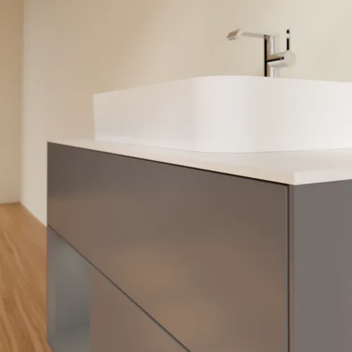 VILLEROY BOCH Toaletní skříňka Finion, s osvětlením, 2 výsuvy, 1000 x 603 x 501 mm, antracit matný lak / antracit matný lak / sklo bílé matné #F361GKGK, obrázek 6
