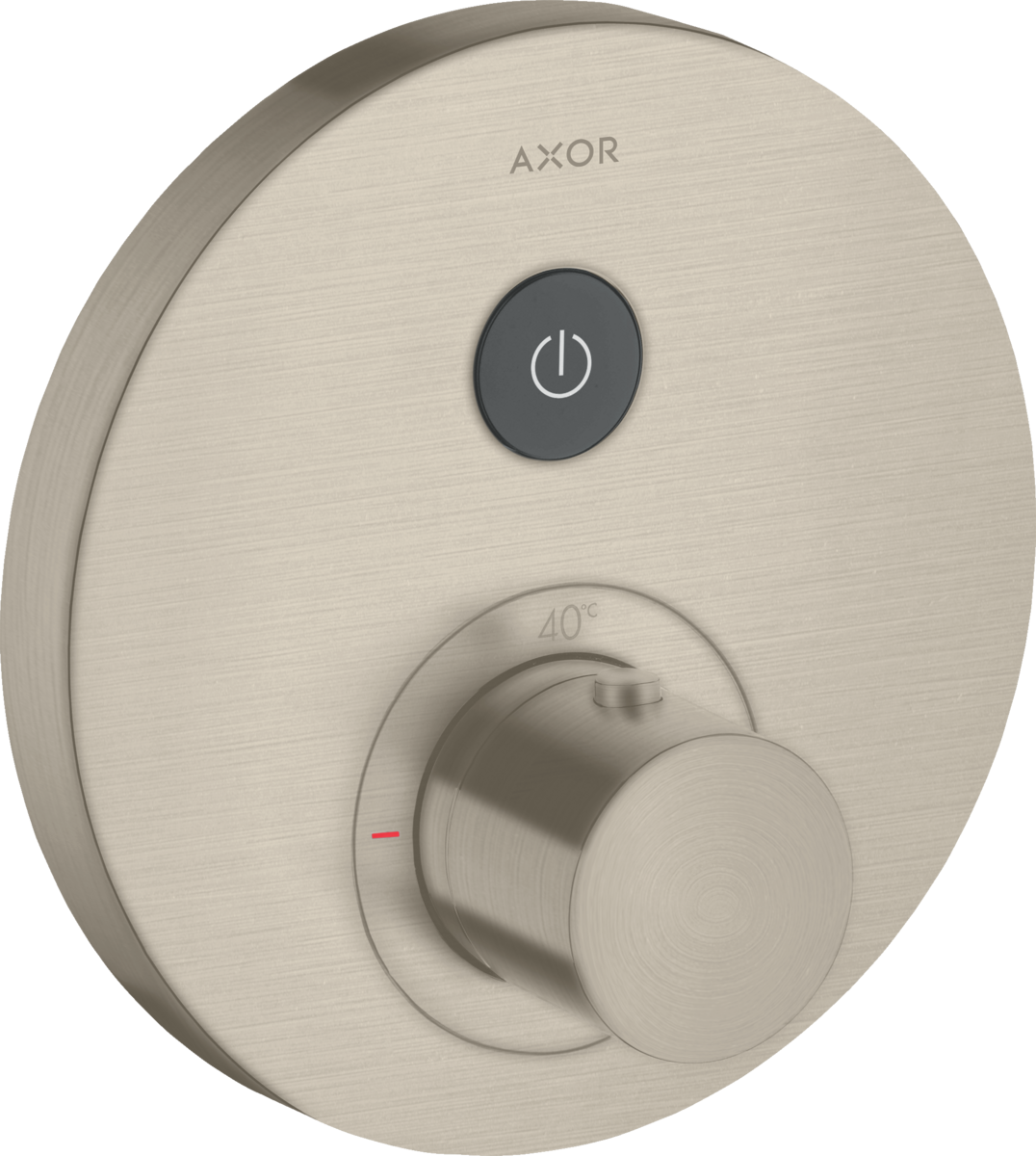 HANSGROHE AXOR ShowerSelect Termostat skrytý kulatý pro 1 spotřebič #36722820 - kartáčovaný nikl