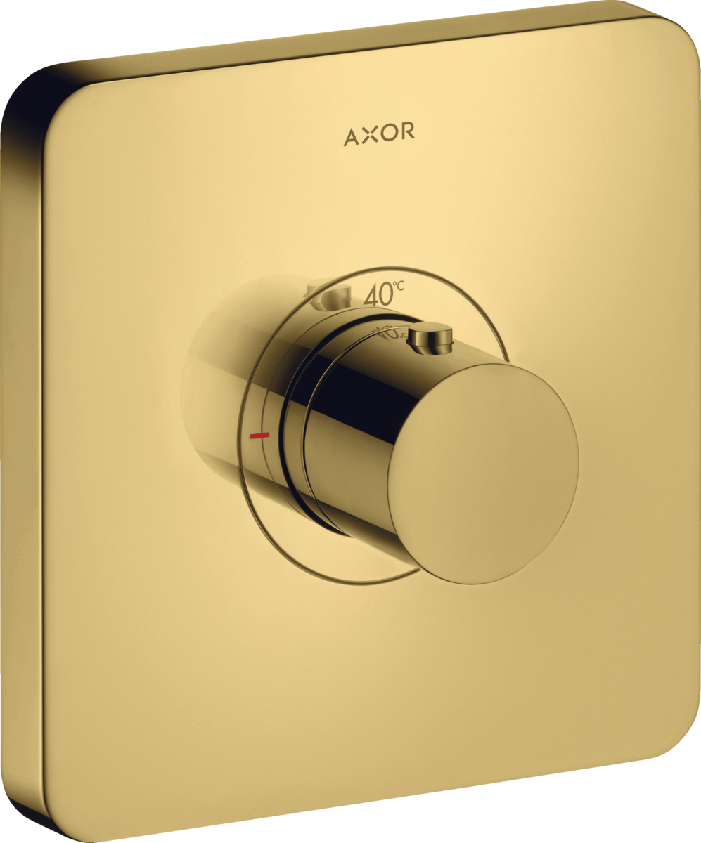 HANSGROHE Termostat AXOR ShowerSelect HighFlow skrytý softsquare #36711990 - Polished Gold Optic