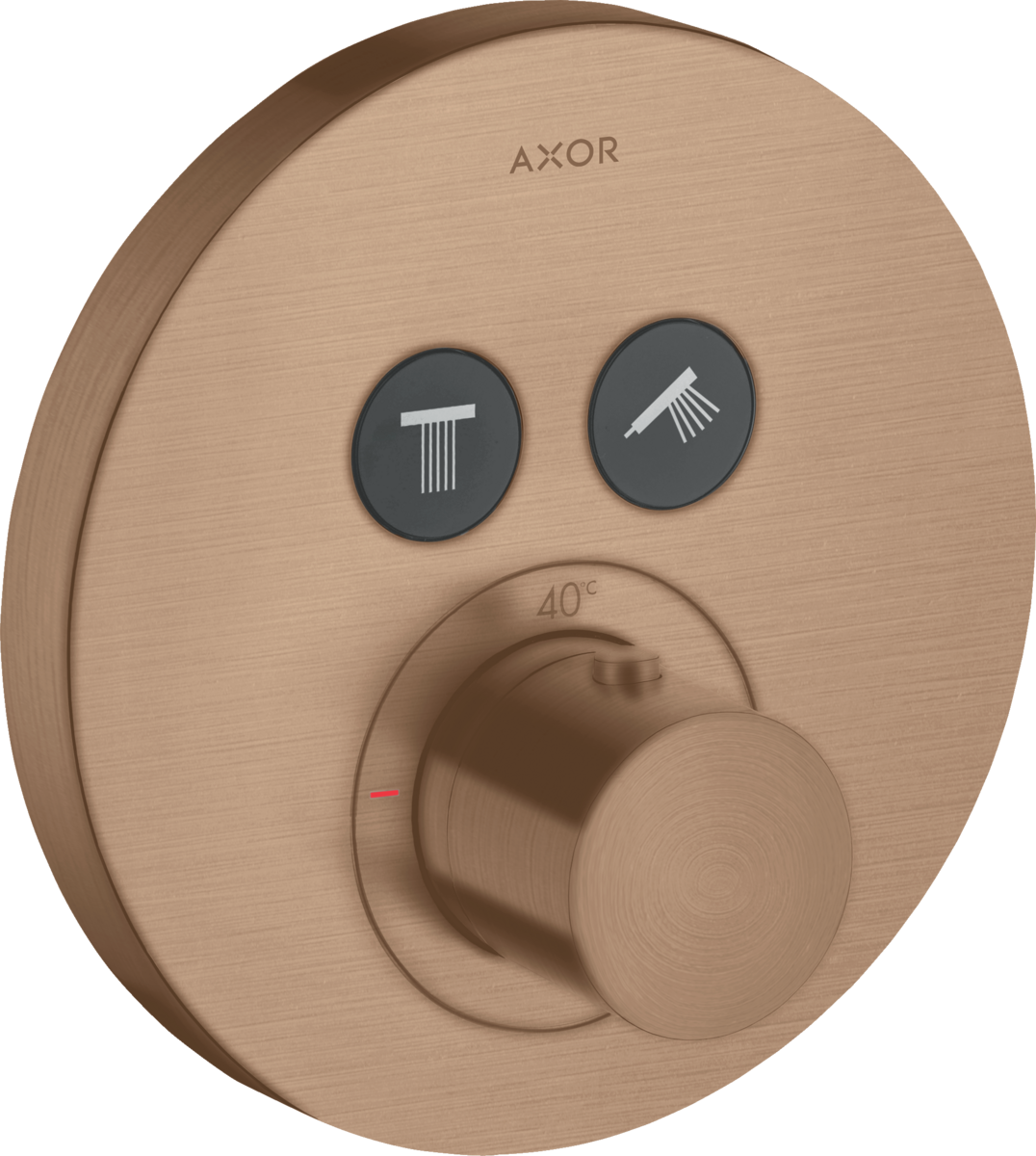 HANSGROHE AXOR ShowerSolutions termostat pod omítku, dva spotřebiče #36723310 - kart. červené zlato