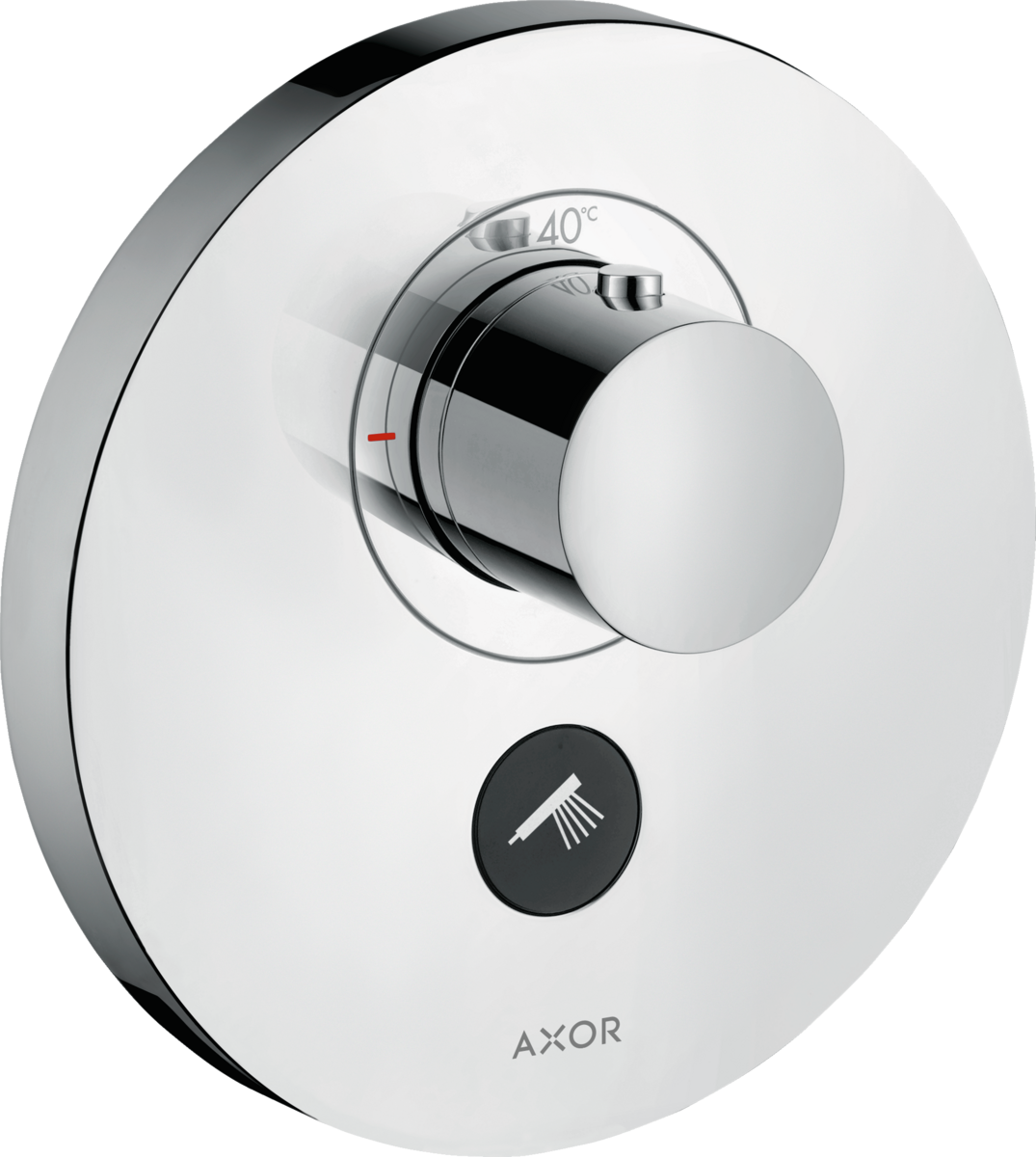 HANSGROHE AXOR ShowerSelect Termostat HighFlow s podomítkovou instalací, kulatá verze, pro 1 spotřebič a další výtok #36726000 - chrom