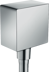 Obrázek HANSGROHE FixFit přípojka hadice Square se zpětným ventilem #26455000 - chrom