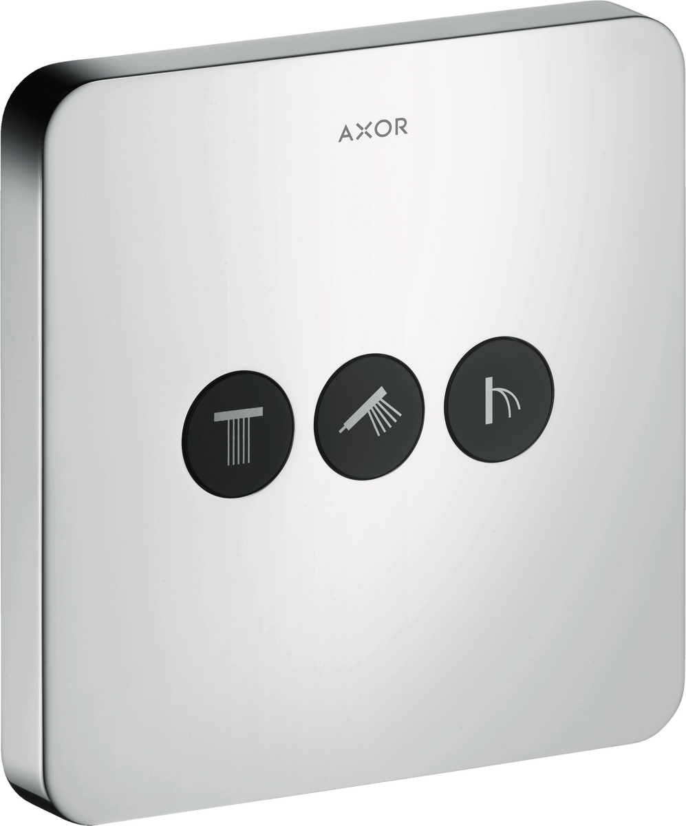 HANSGROHE AXOR ShowerSelect skrytý ventil softsquare pro 3 spotřebiče #36773800 - nerezová ocel Optic