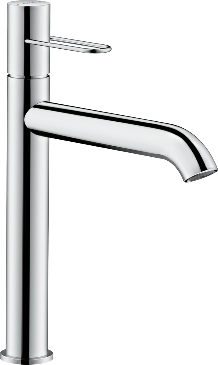 HANSGROHE Jednopáková umyvadlová baterie AXOR Uno 190 s obloukovou rukojetí pro umyvadla na desku a výsuvným odpadem #38032000 - chrom