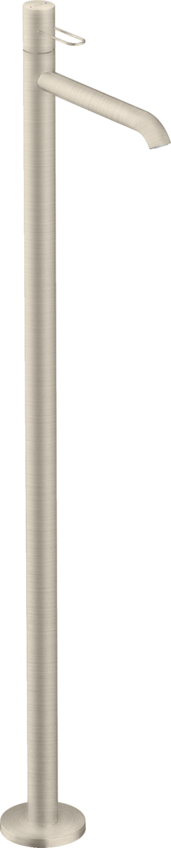 HANSGROHE Jednopáková umyvadlová baterie AXOR Uno stojánková s obloukovou rukojetí bez výsuvného odpadu #38037820 - kartáčovaný nikl
