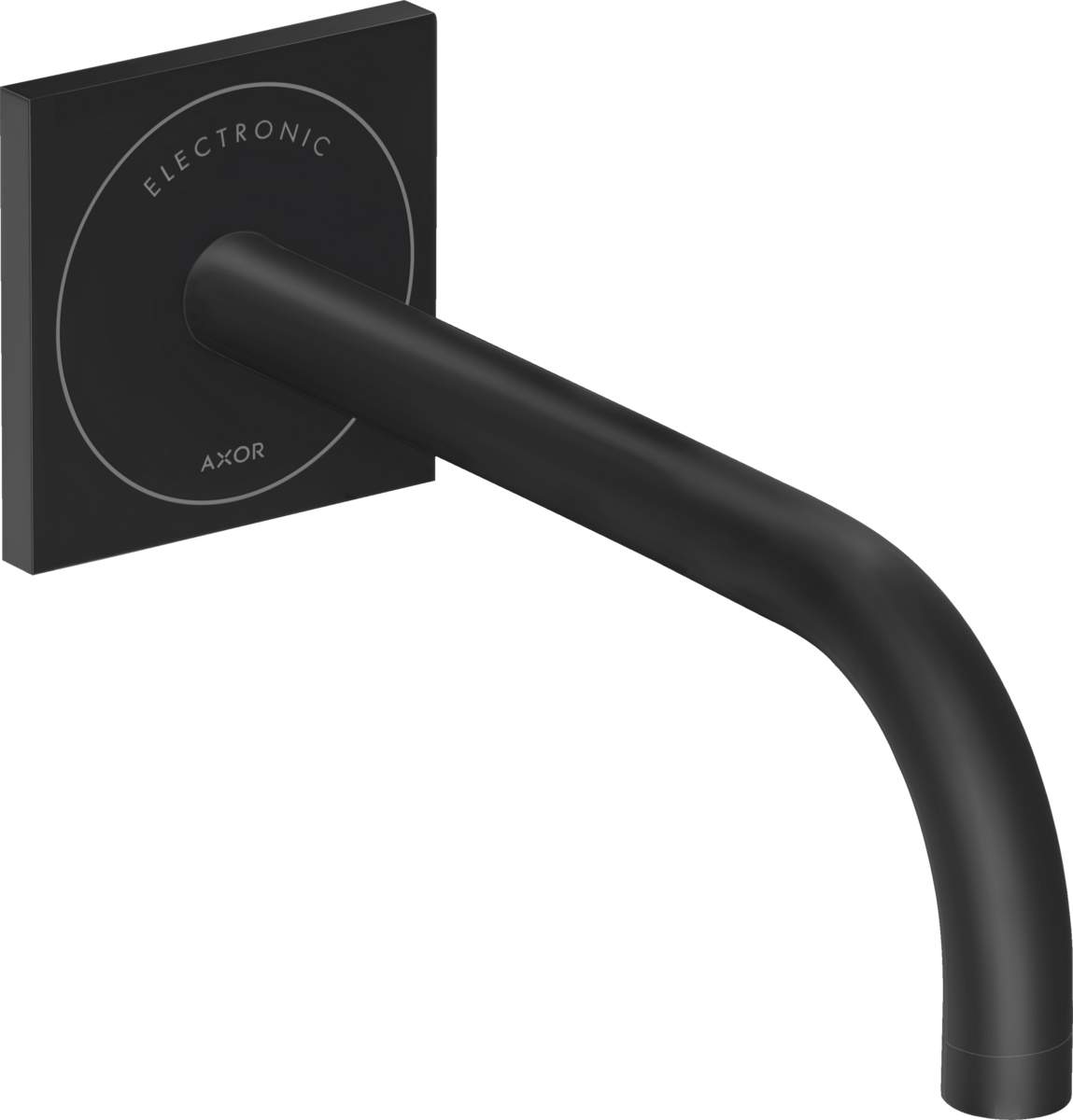 HANSGROHE AXOR Uno Elektronická umyvadlová baterie pod omítku, montáž na stěnu, s výtokem 225 mm #38120670 - matná černá