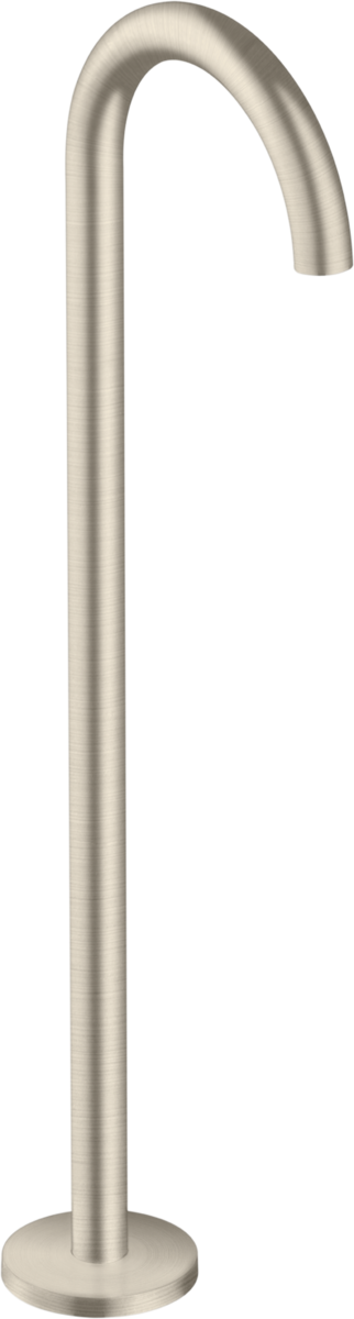 HANSGROHE AXOR Uno Vanový výtok oblý volně stojící na podlaze #38412820 - kartáčovaný nikl