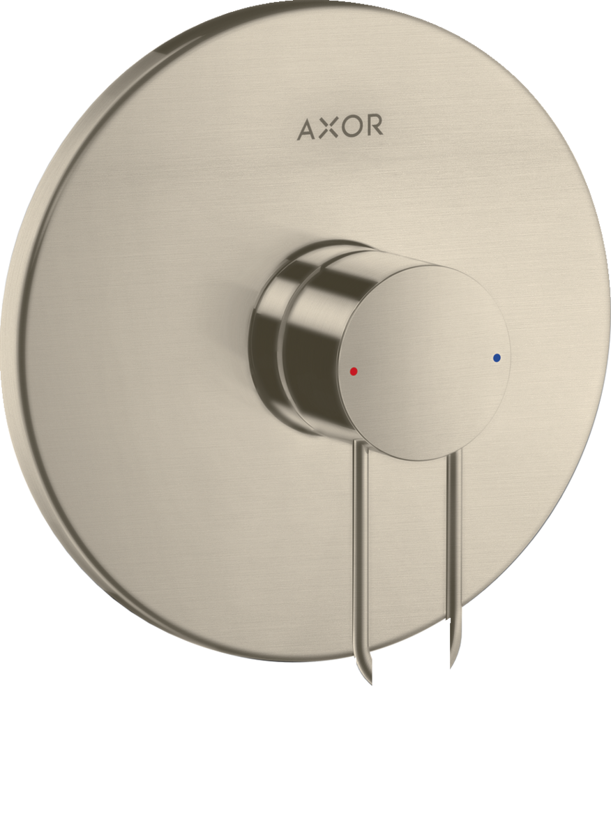 HANSGROHE Podomítková jednopáková sprchová baterie AXOR Uno s rukojetí #38626820 - kartáčovaný nikl