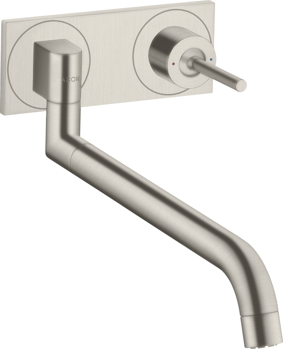 HANSGROHE AXOR Uno kuchyňská baterie pod omítku #38815800 - vzhled nerezu