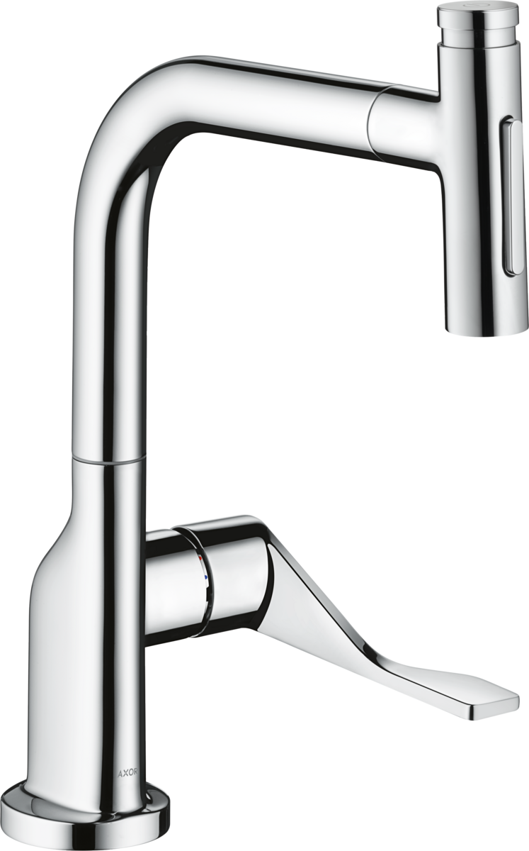 HANSGROHE AXOR Citterio Páková kuchyňská baterie 230 2jet s vytahovací sprškou #39862000 - chrom