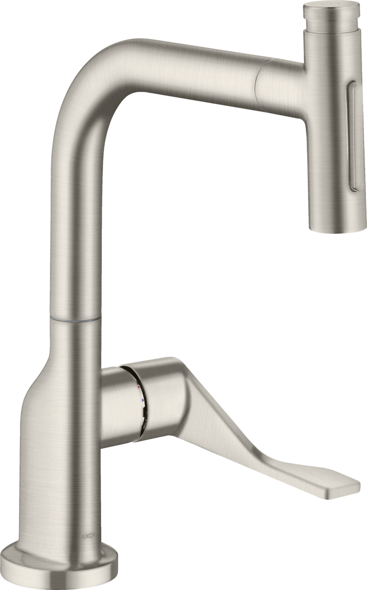 HANSGROHE AXOR Citterio Kuchyňská páková baterie Select 230 2 jet s vytahovací sprškou #39863800 - nerezová ocel