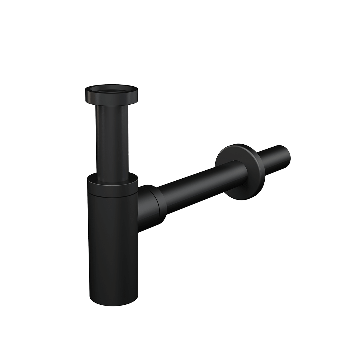 Obrázek ALCA PLAST sifon umyvadlový DESIGN 5/4"x32mm, celokovový černý #A400BLACK
