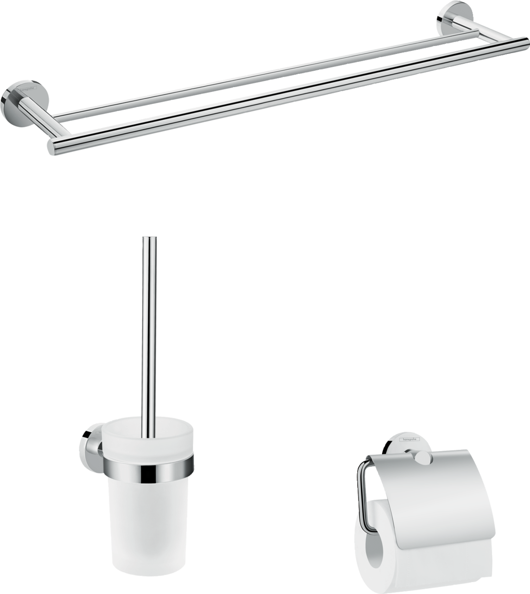 HANSGROHE Logis Universal Sada koupelnových doplňků třídílná #41727000 - chrom