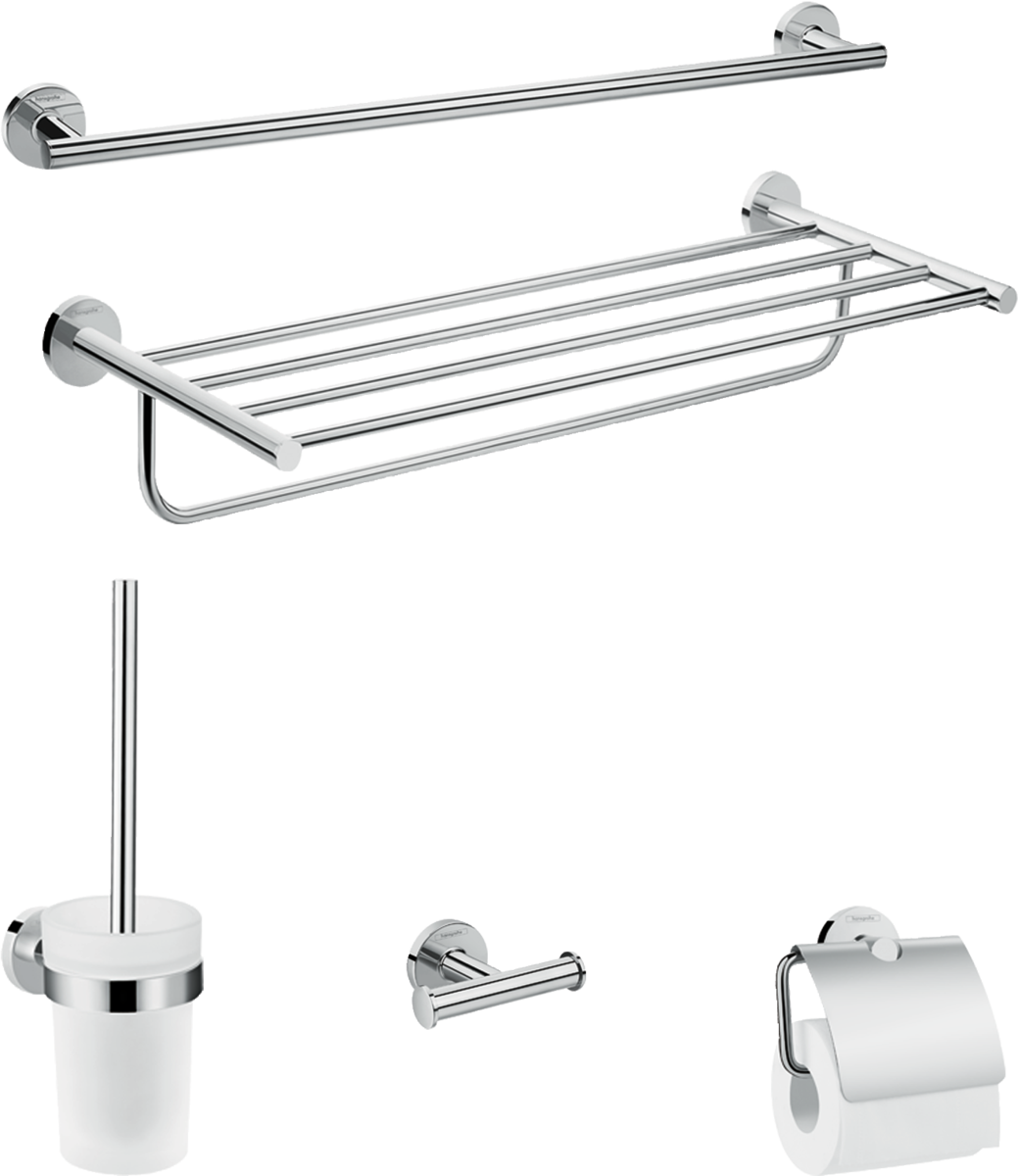 HANSGROHE Logis Universal Sada koupelnových doplňků pětidílná #41728000 - chrom