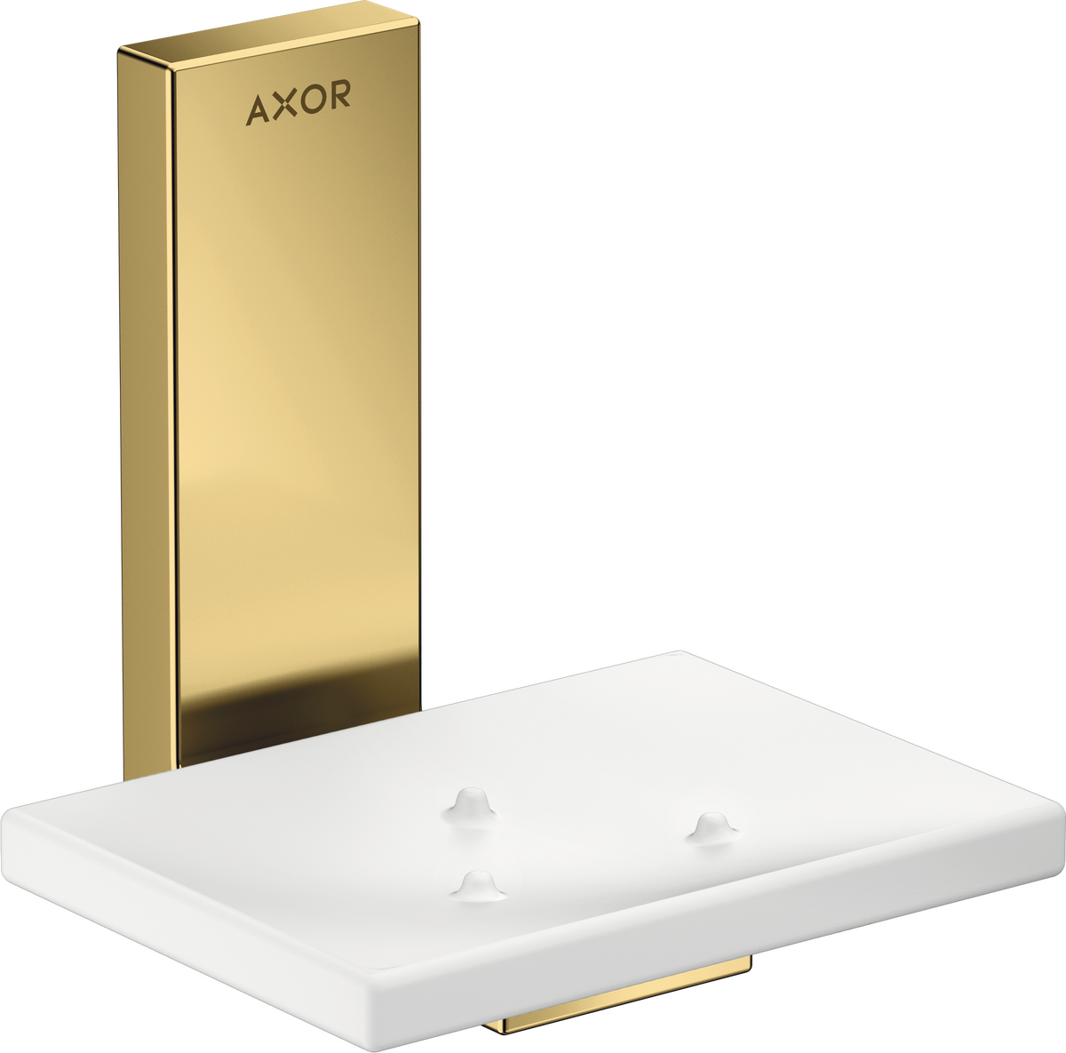 HANSGROHE AXOR Universal Rectangular Miska na mýdlo #42605990 - leštěný vzhled zlata