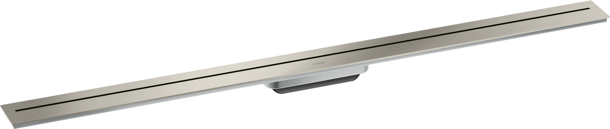 HANSGROHE AXOR Drain Vrchní sada sprchového žlabu 1200 pro montáž ke stěně #42529800 - kartáčovaná nerezová ocel