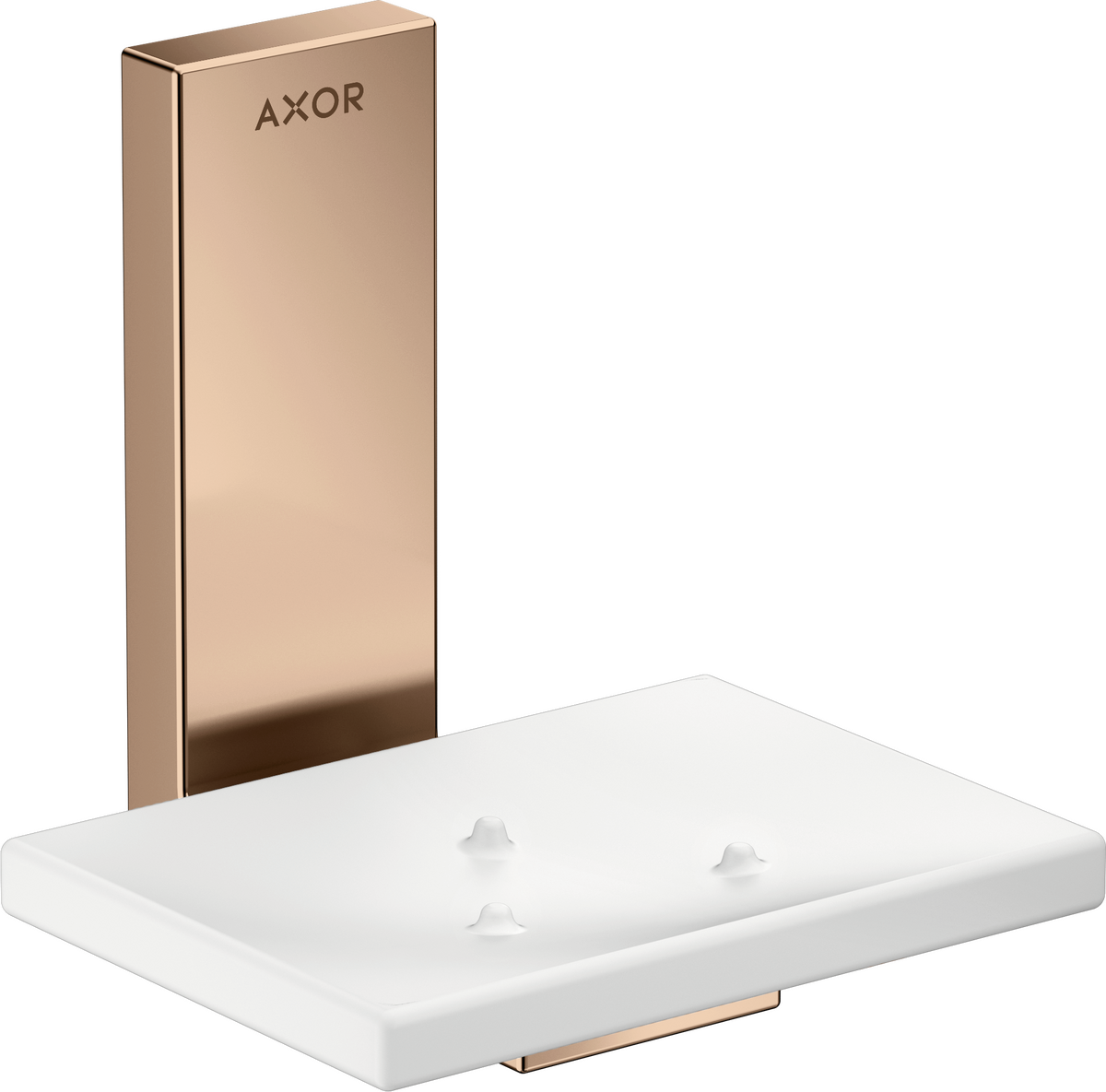 HANSGROHE Univerzální obdélníková mýdlenka AXOR #42605300 - leštěné červené zlato