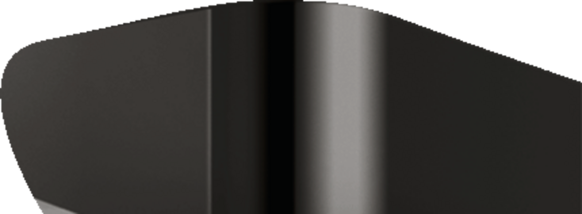 HANSGROHE Univerzální obdélníkové zrcadlo na holení AXOR #42649330 - leštěný černý chrom