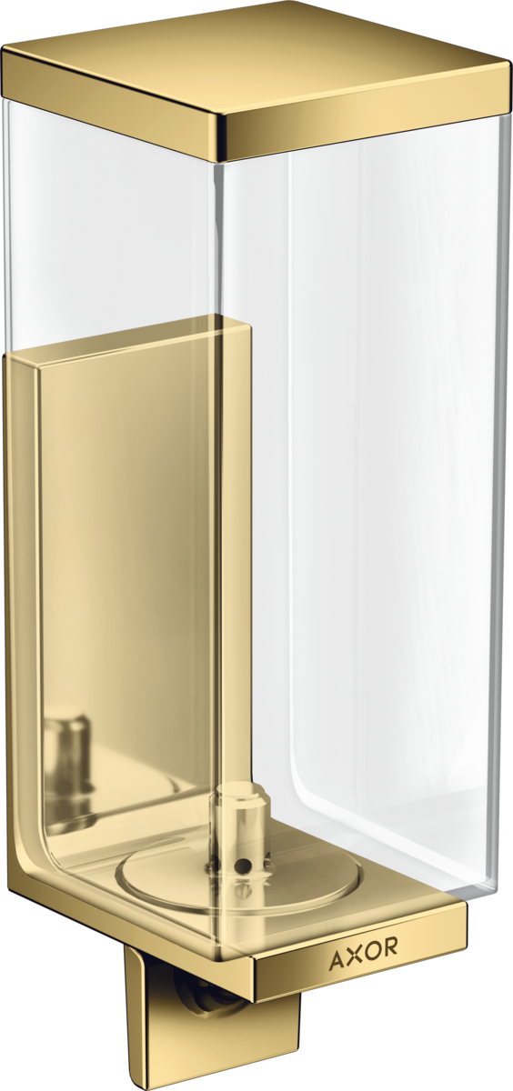 HANSGROHE AXOR Universal Rectangular Dávkovač tekutého mýdla #42610990 - leštěný vzhled zlata