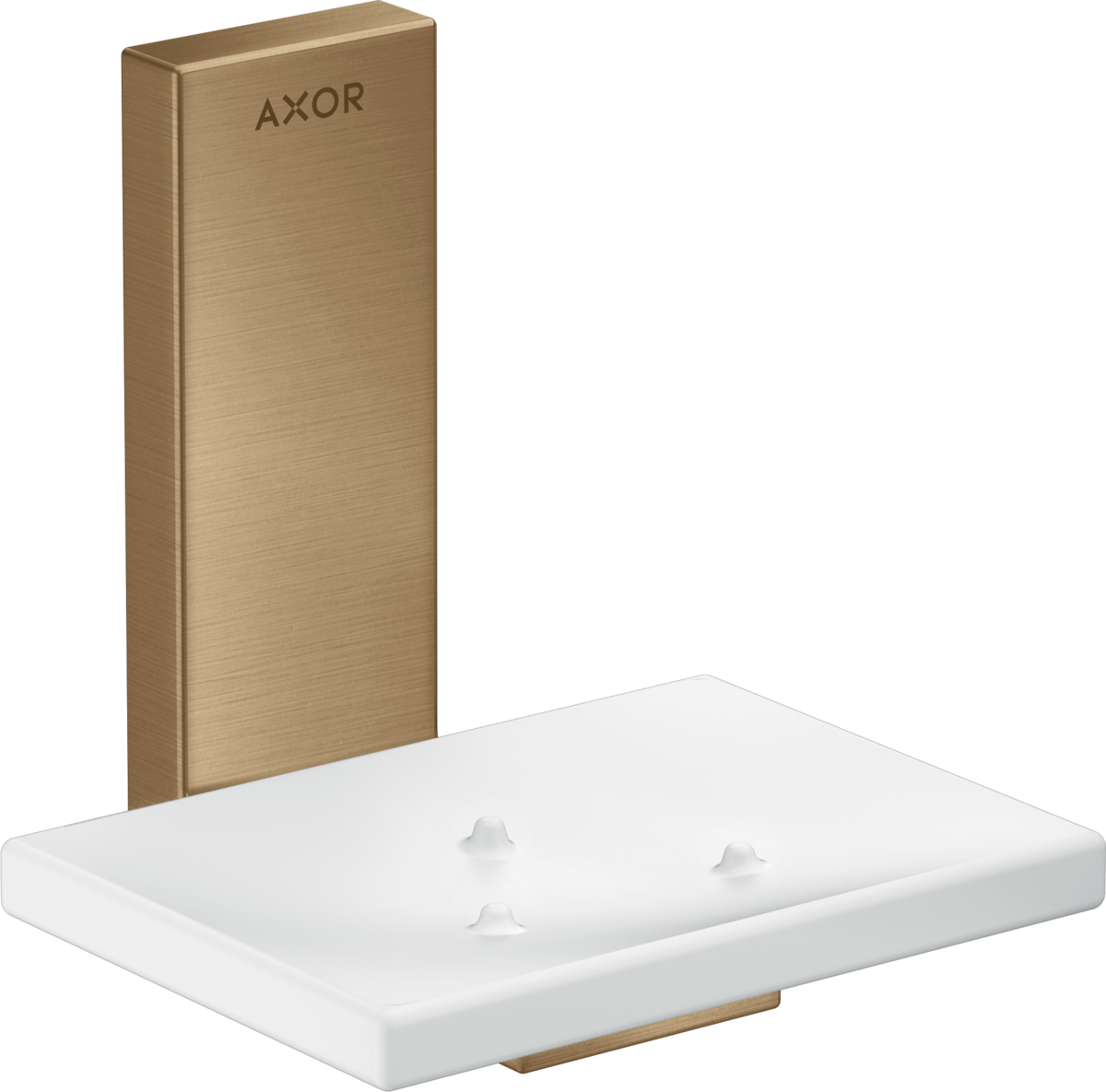 HANSGROHE AXOR Universal Rectangular Miska na mýdlo #42605140 - kartáčovaný bronz
