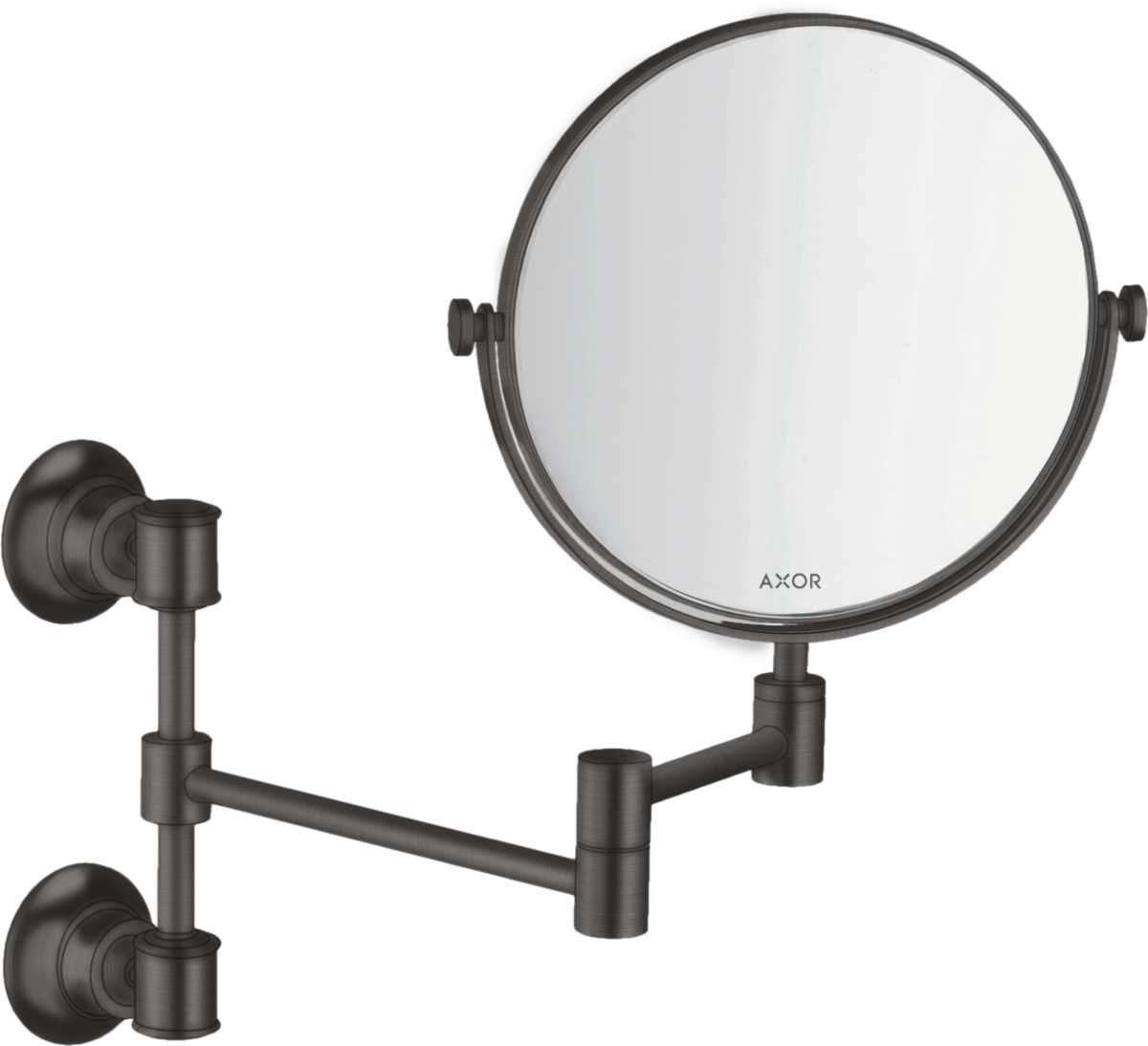 HANSGROHE AXOR Montreux Kosmetické zrcadlo #42090340 - kartáčovaný černý chrom