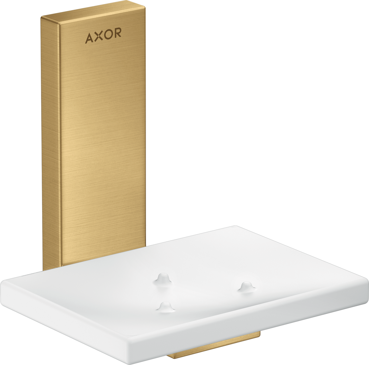 HANSGROHE Univerzální obdélníková mýdlenka AXOR #42605250 - Brushed Gold Optic